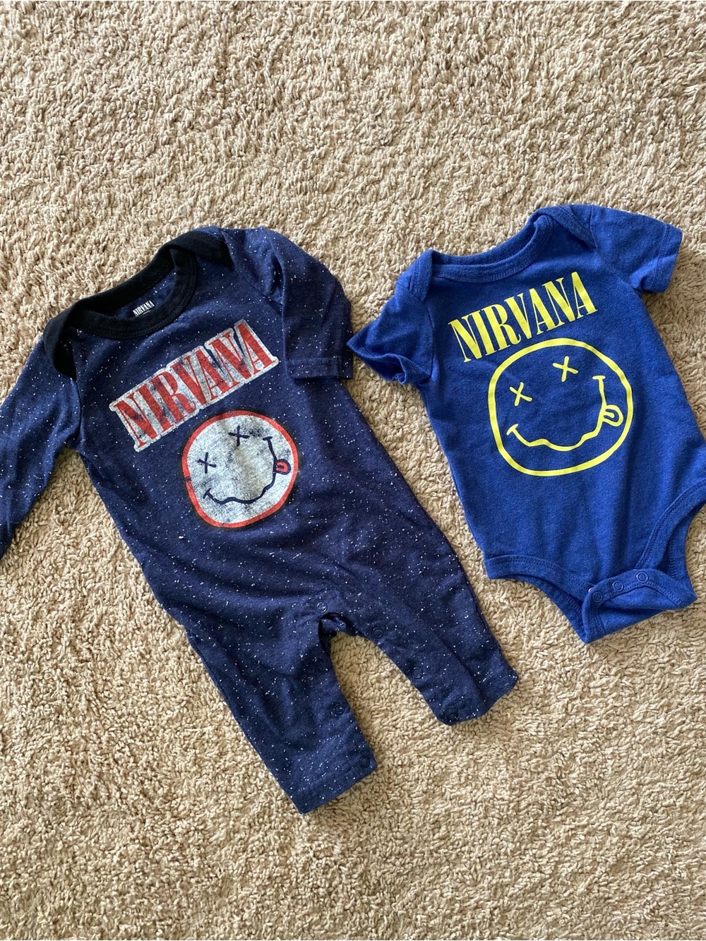 Nirvana Baby Boy one piece set of 2 size 0-3 months